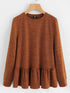 Plus Ruffle Hem Space Dye T-shirt